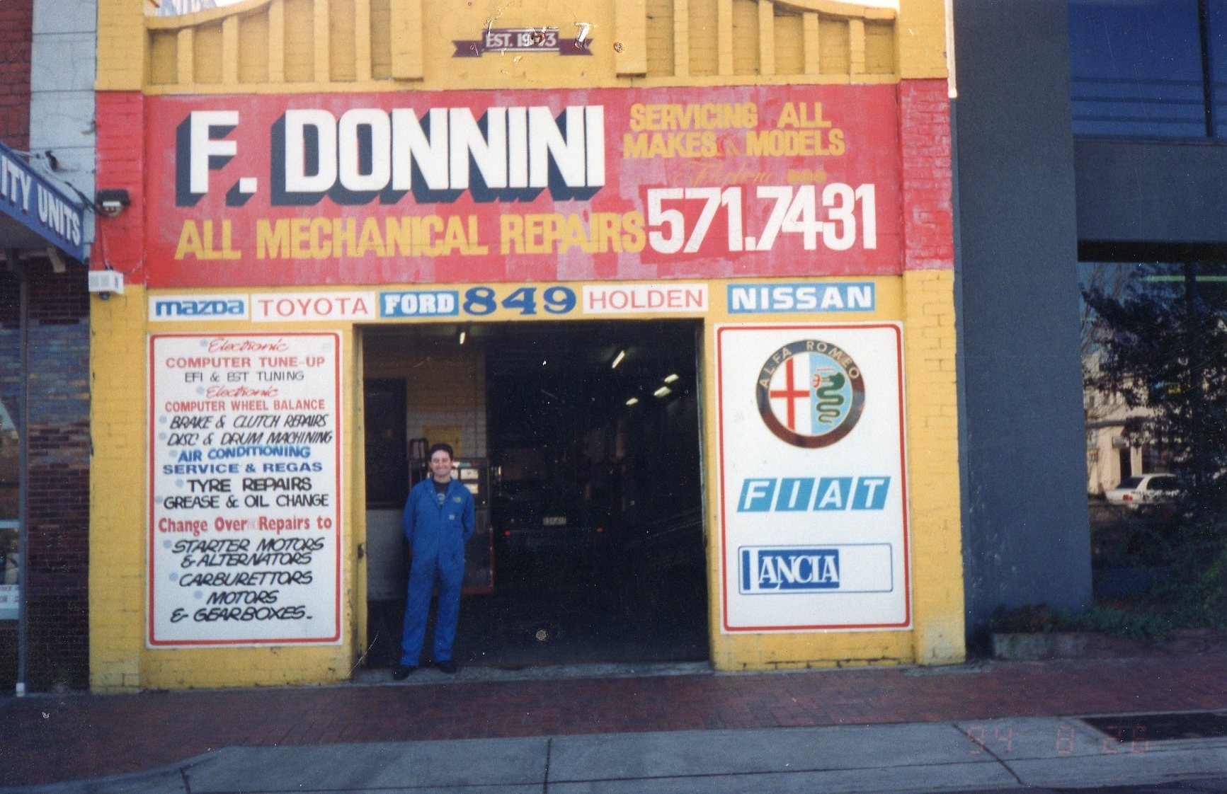 Old Workshop in East Malvern Before Relocating to Campbellfield in 1994 Established by Frank Donnini in Melbourne